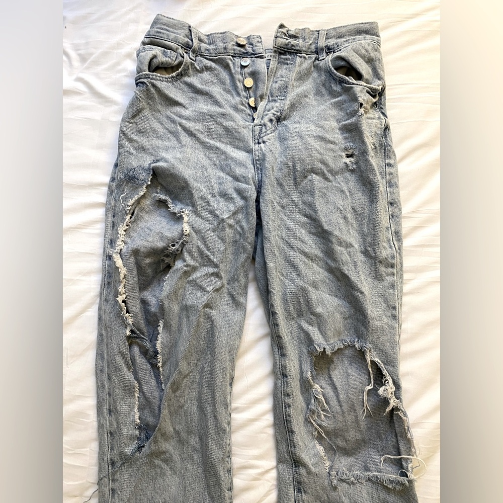 Pacsun Ripped High/Mid Rise Jeans